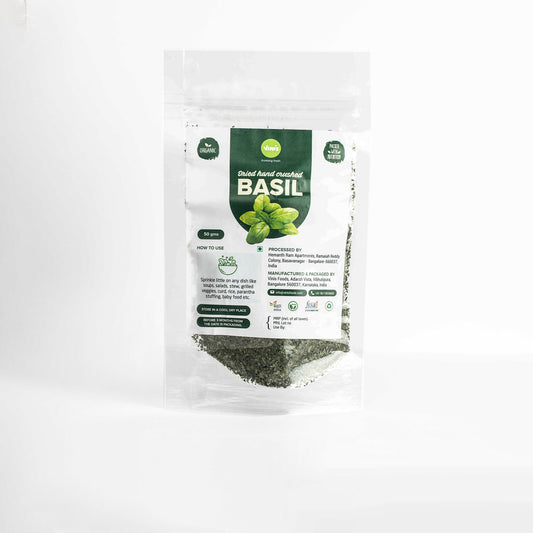 Dried Hand Crushed Basil
